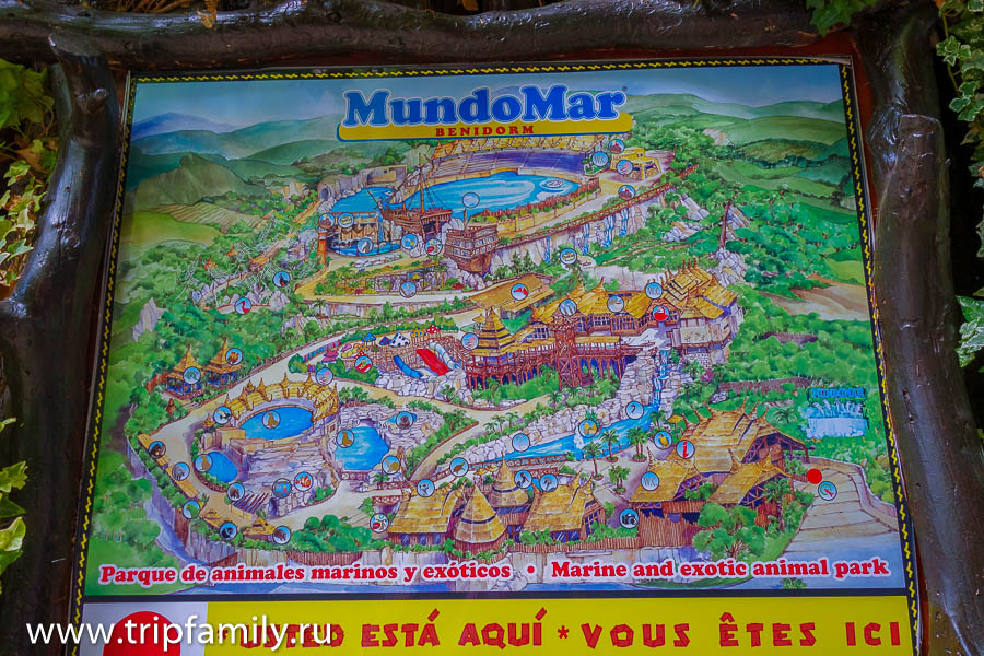 Карта парка Мундомар