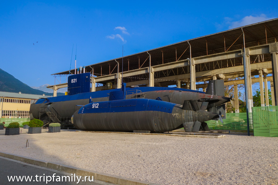 музей подводной лодки в Тивате